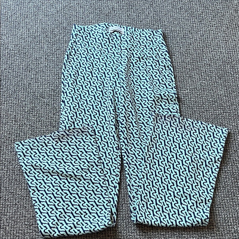 Patterned Green and blue Urban pants